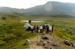 96- Camp site at Lake Rostojaure
