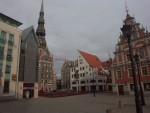 Melngalvju Nams. City square.